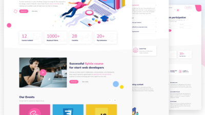 Sylvia v.1.2.1 – Special Template For Education And Online Courses Download