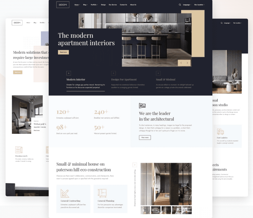 Moon v.1.2.1 – Stylish theme For Architecture And Interior Websites Download