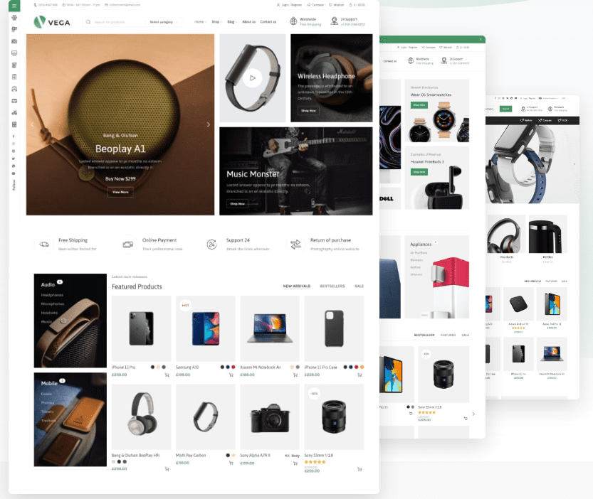 Vega v.1.2.1 – eCommerce Theme For Electronics, Gadgets And Accessories Download