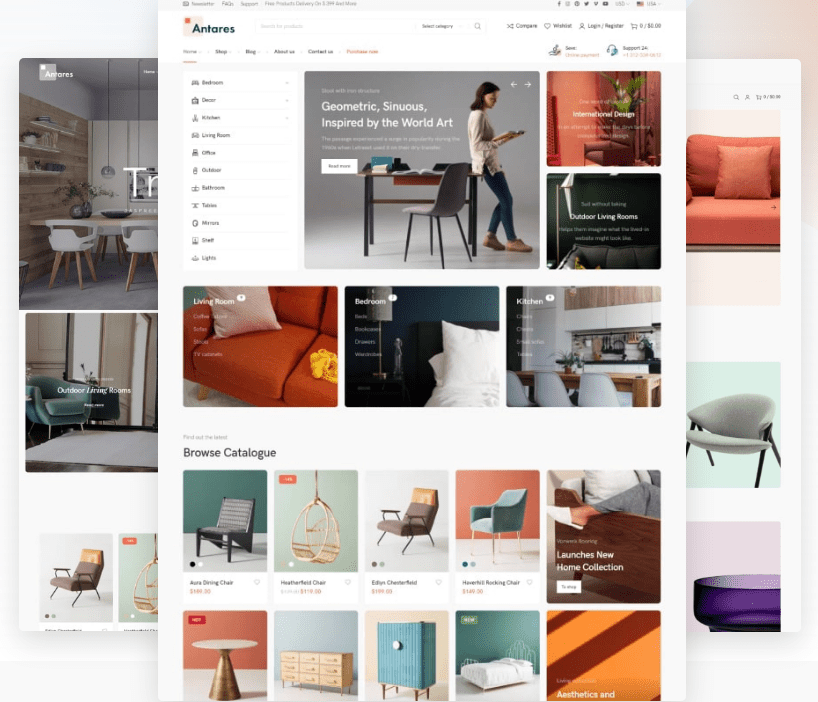 Antares v.1.2.1 – Modern Theme For Furniture And Décor Store Download
