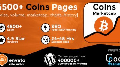 Coins MarketCap v4.5 – WordPress Cryptocurrency Plugin Download