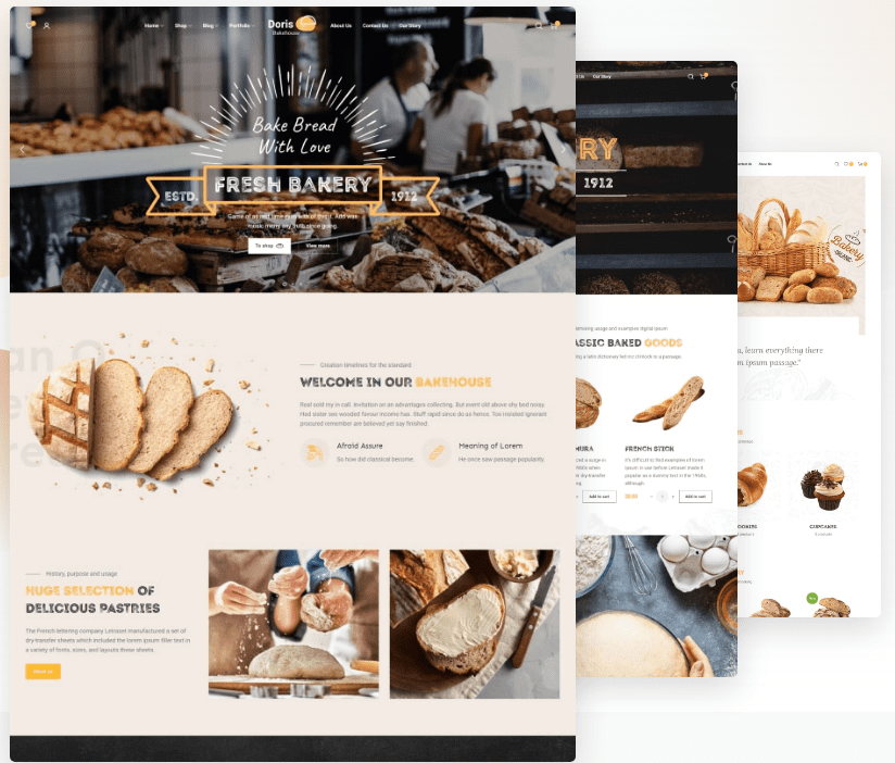 Doris v.1.2.1 – eCommerce Theme For Bakery With Premium Design Download