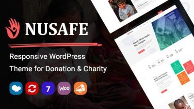 Nusafe – Responsive WordPress Theme for Donation & Charity v.1.11 Download