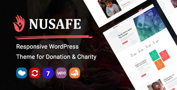 Nusafe – Responsive WordPress Theme for Donation & Charity v.1.11 Download