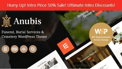 Anubis GPL v1.3 – Funeral & Burial Services WordPress Theme Download