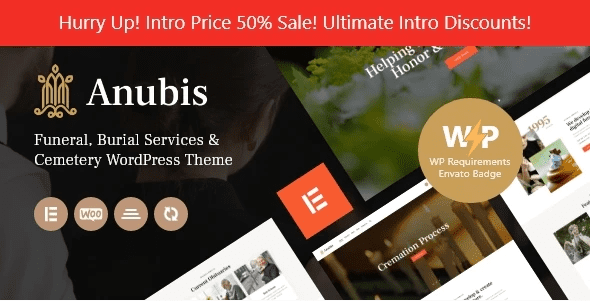 Anubis GPL v1.3 – Funeral & Burial Services WordPress Theme Download