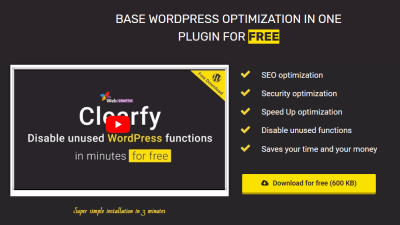 Webcraftic Clearfy v2.0.0 Business Pack 1.4.3 Download