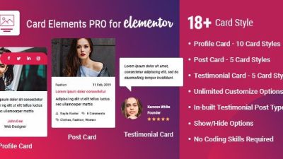 Card Elements Pro for Elementor v1.0.3 Download
