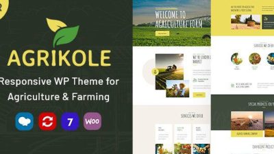Agrikole Responsive WordPress Theme for Agriculture & Farming v.1.10 Download