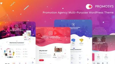 PromoSys Nulled Promotion Services Multi-Purpose WordPress Theme Download