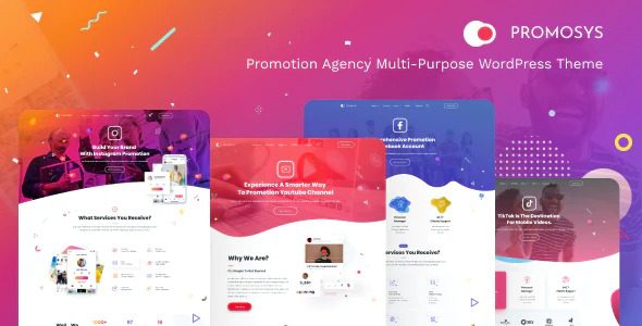 PromoSys Nulled Promotion Services Multi-Purpose WordPress Theme Download