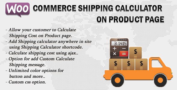 v.2.8 Woocommerce Shipping Calculator On Product Page Download