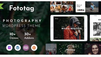 Fototag – Photography WordPress Theme 1.3.4 Download
