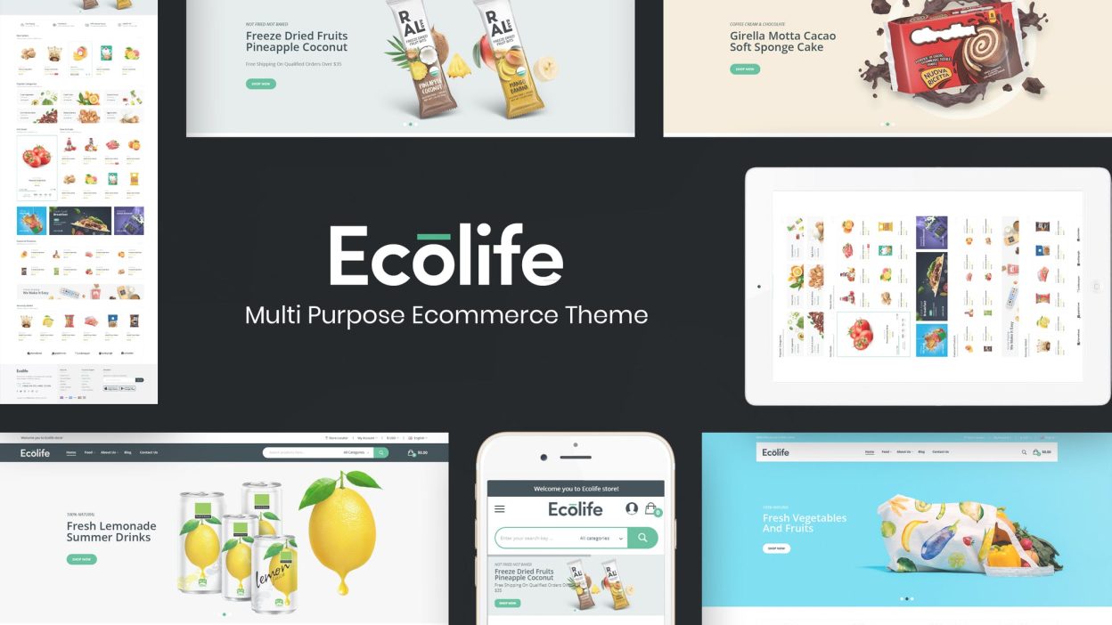 Ecolife – Organic WooCommerce WordPress Theme v.1.0.4 Download