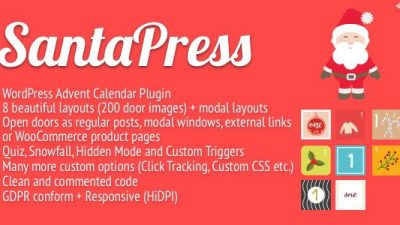 SantaPress v.1.5.4 – WordPress Advent Calendar Plugin & Quiz Download