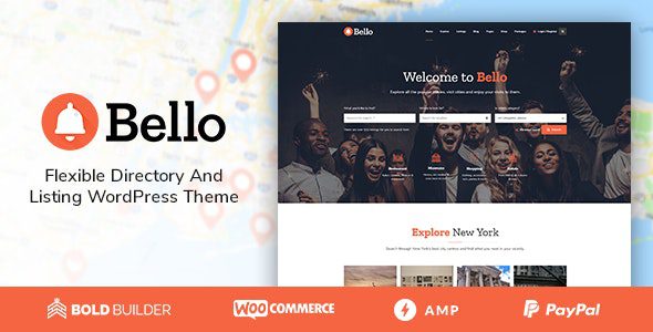 Bello v1.6.4 – Directory & Listing WordPress Theme Download