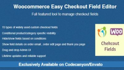 Woocommerce Easy Checkout Field Editor GPL v2.5.6 Download