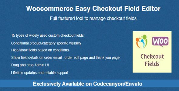 Woocommerce Easy Checkout Field Editor GPL v2.5.6 Download