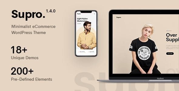 Supro v1.6.7 – Minimalist AJAX WooCommerce WordPress Theme Download