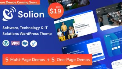 Solion Theme GPL v1.1 – Technology & IT Solutions WordPress Website Download
