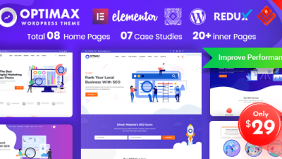 Optimax Theme GPL v1.6 – SEO & Marketing WordPress Website Download