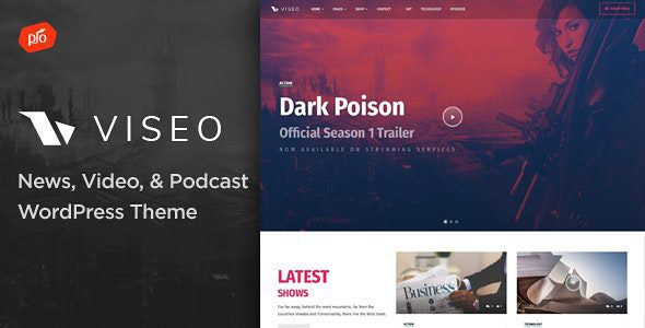 Viseo Theme GPL v3.6 – News, Video, & Podcast Theme Download