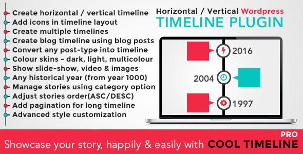 Cool Timeline Pro GPL – WordPress Timeline Plugin v.4.1.2 Download