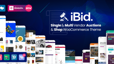 iBid Multi Vendor Auctions WooCommerce Theme v.3.3.2 Download