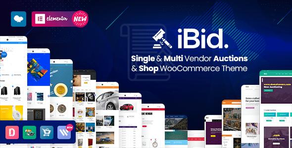 iBid Multi Vendor Auctions WooCommerce Theme v.3.3.2 Download