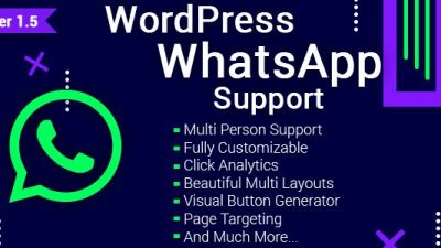 WordPress WhatsApp Support GPL v2.2.0 Download