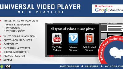 Universal Video Player for WPBakery Page Builder v3.8 Download