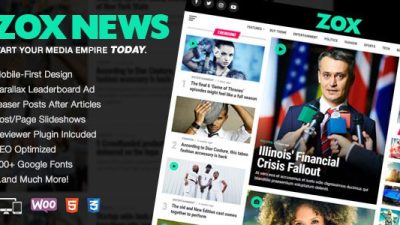 Zox News – Professional WordPress News & Magazine Theme v3.12.0 Download