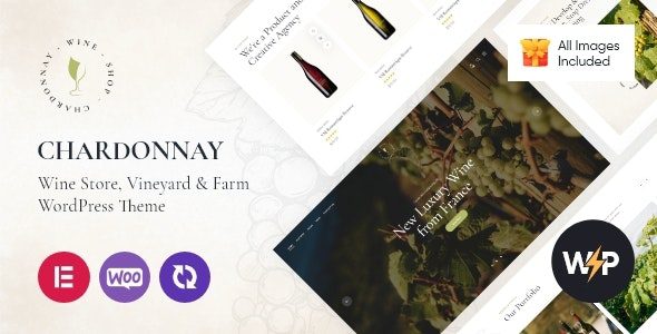 Chardonnay GPL v1.1 – Wine Store & Vineyard WordPress Theme Download