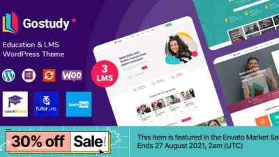 Gostudy – Education WordPress Theme v2.0.5 Download