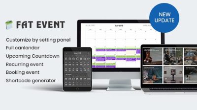 FAT Event – WordPress Event and Calendar Booking v5.6 Download