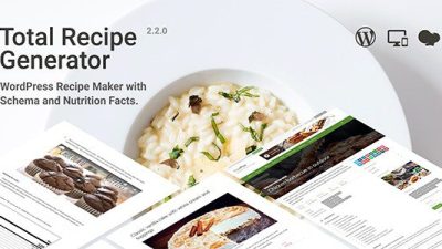 Total Recipe Generator v.2.7.2 – WordPress Recipe Maker with Schema and Nutrition Facts (Elementor addon) Download