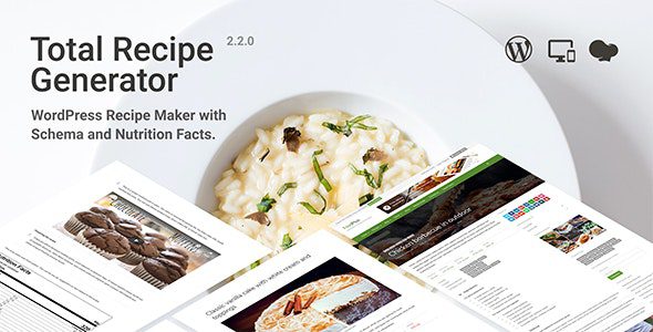 Total Recipe Generator v.2.7.2 – WordPress Recipe Maker with Schema and Nutrition Facts (Elementor addon) Download