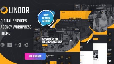 Linoor GPL – Digital Agency Services WordPress Theme v1.7 Download
