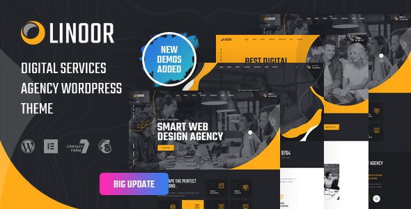 Linoor GPL – Digital Agency Services WordPress Theme v1.7 Download