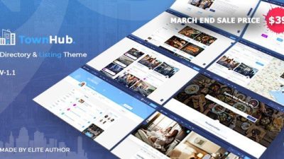 TownHub Theme GPL v.1.6.5 – Directory & Listing WordPress Theme Download
