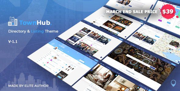 TownHub Theme GPL v.1.6.5 – Directory & Listing WordPress Theme Download