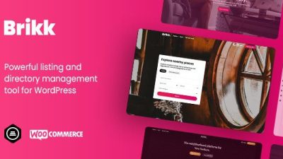 Brikk GPL – Directory & Listing WordPress Theme v1.6.0.5 Download