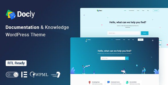 Docly GPL – Documentation And Knowledge Base WP Theme with bbPress Helpdesk Forum v.1.5.2 Download