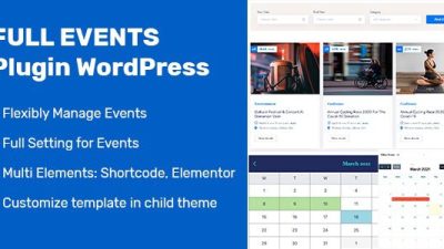 FullEvents – Event Plugin WordPress v.1.0.7 Download