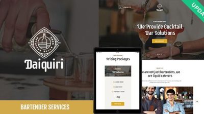 Daiquiri GPL v1.1.1 – Bartender Services & Catering WordPress Theme Download
