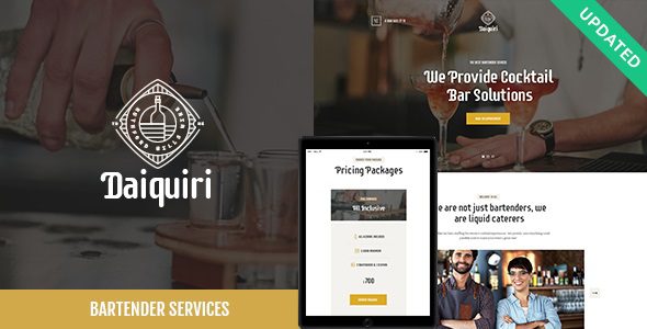 Daiquiri GPL v1.1.1 – Bartender Services & Catering WordPress Theme Download