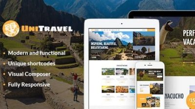 UniTravel GPL v.1.2.4 – Travel Agency & Tourism Bureau WordPress Theme Download