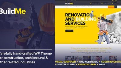 BuildMe GPL v.4.9 – Construction & Architectural WP Theme Download