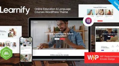 Learnify Nulled Online Education Courses WordPress Theme Download