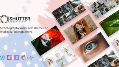 Shutter Nulled Photography WordPress Theme Download